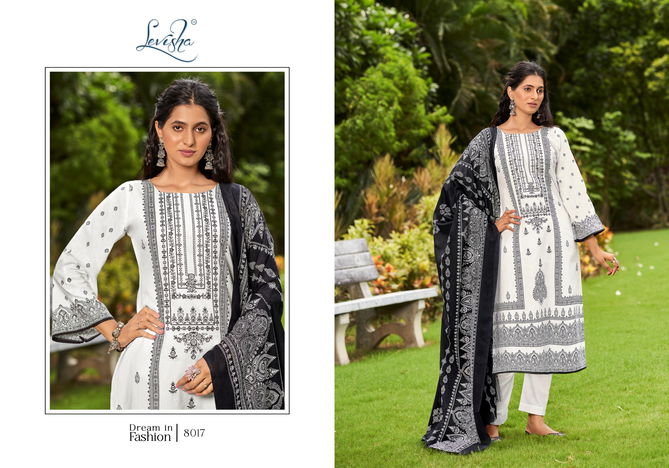 Naira Nx Vol 8 Black And White By Levisha Cambric Pakistani Dress Material Wholesale Online
